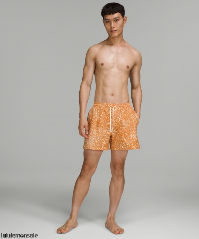 Lululemon Deutschland DELULU952 | Lululemon Deutschland Autumn Orange Pool Shorts 5 Nur Online